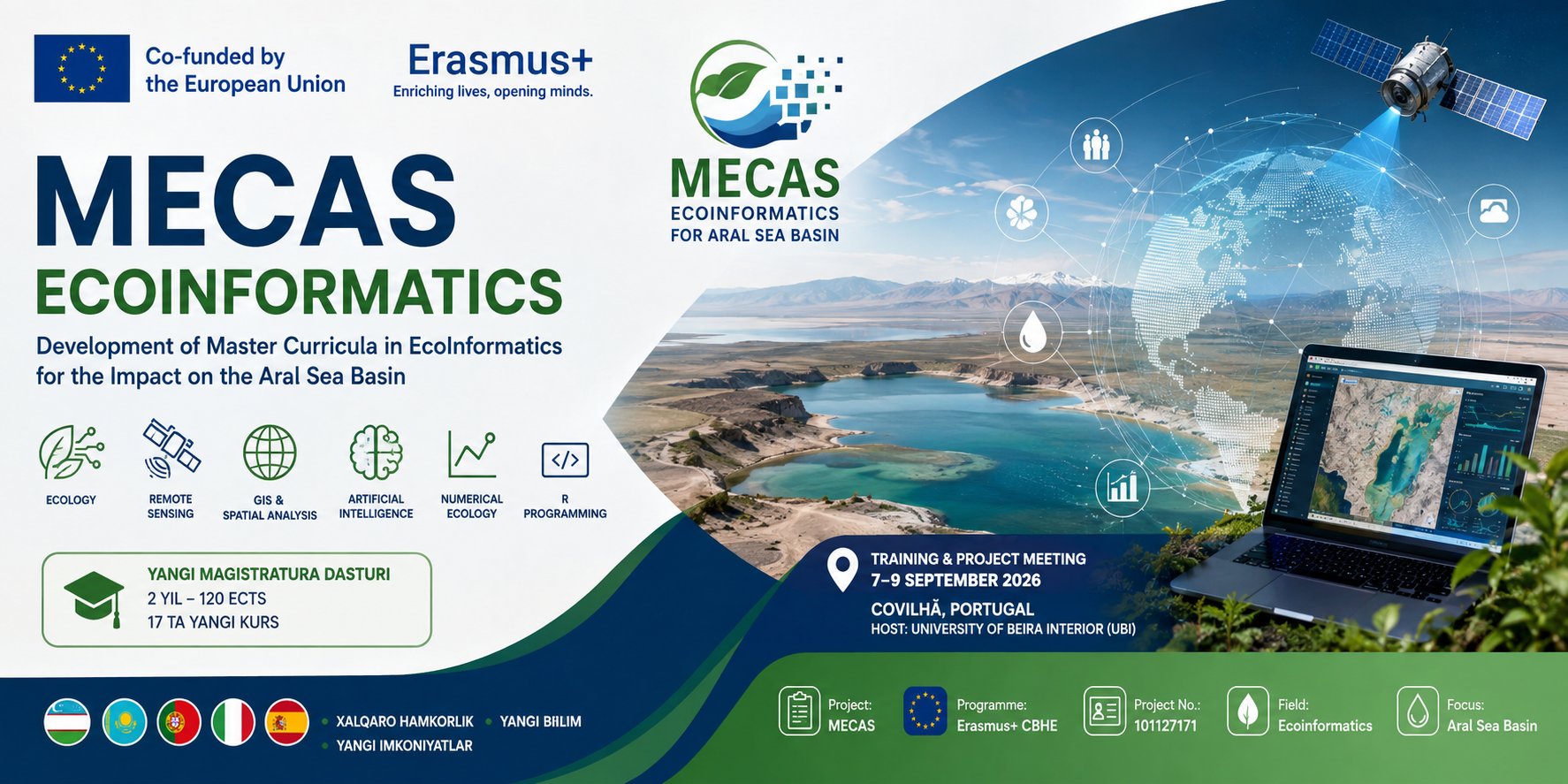 ERASMUS+ MECAS: ECOINFORMATICS — YANGI MAGISTRATURA DASTURI SARI